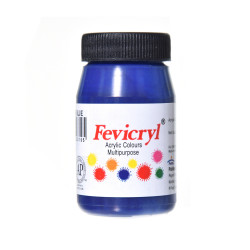 Acrylic paint for fabrics Fevicryl - Pidilite - prussian blue, 50 ml