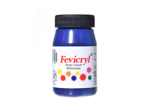 Acrylic paint for fabrics Fevicryl - Pidilite - prussian blue, 50 ml