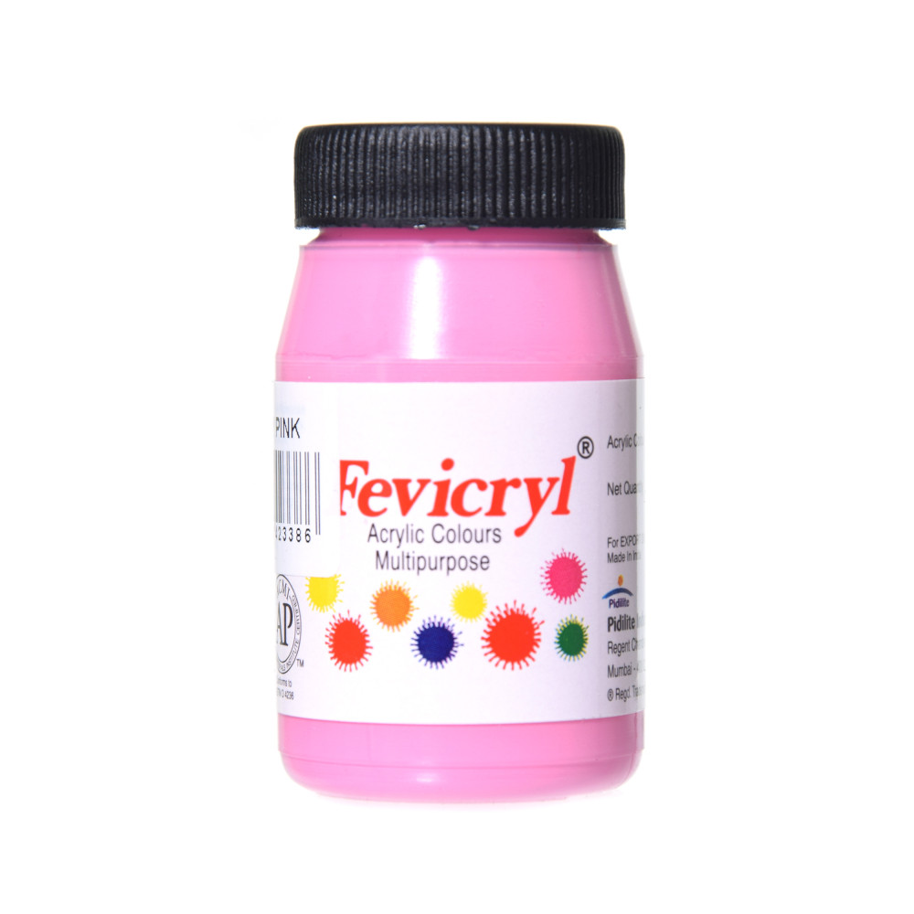Acrylic paint for fabrics Fevicryl - Pidilite - baby pink, 50 ml