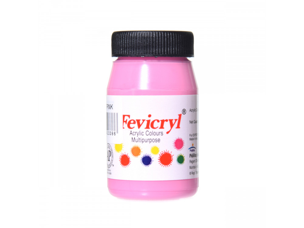 Acrylic paint for fabrics Fevicryl - Pidilite - baby pink, 50 ml