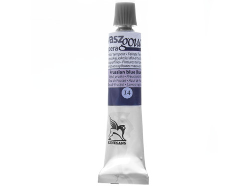 Gouache paint in tube - Renesans - 14, Prussian blue (hue), 20 ml