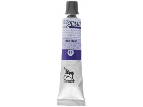 Gouache paint in tube - Renesans - 15, violet lake, 20 ml