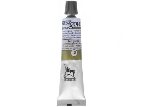 Farba gwasz - Renesans - 18, sap green, 20 ml