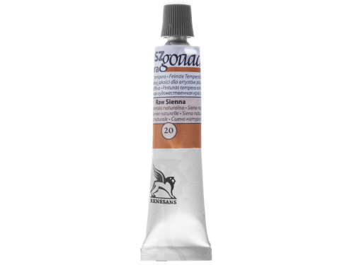 Gouache paint in tube - Renesans - 20, raw sienna, 20 ml
