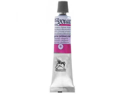Gouache paint in tube - Renesans - 09, magenta, 20 ml