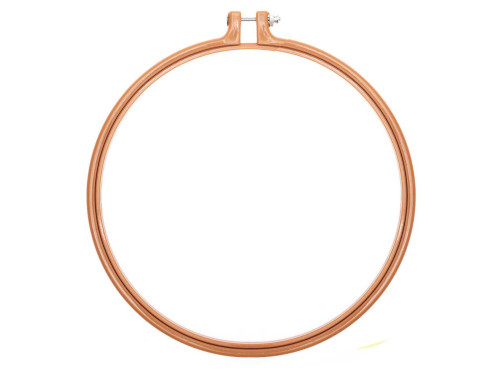 Embroidery plastic hoop, round - Rico Design - mustard, 22,8 cm