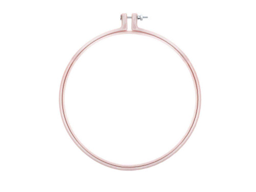 Embroidery plastic hoop, round - Rico Design - pink, 20,3 cm