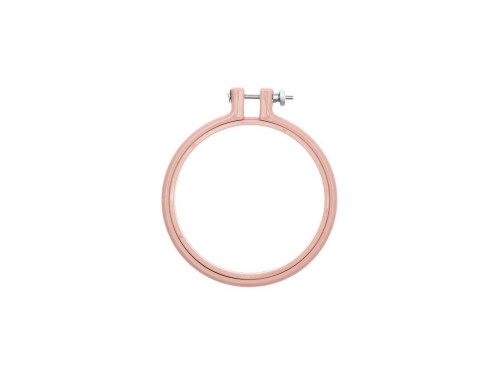 Embroidery plastic hoop, round - Rico Design - pink, 10 cm