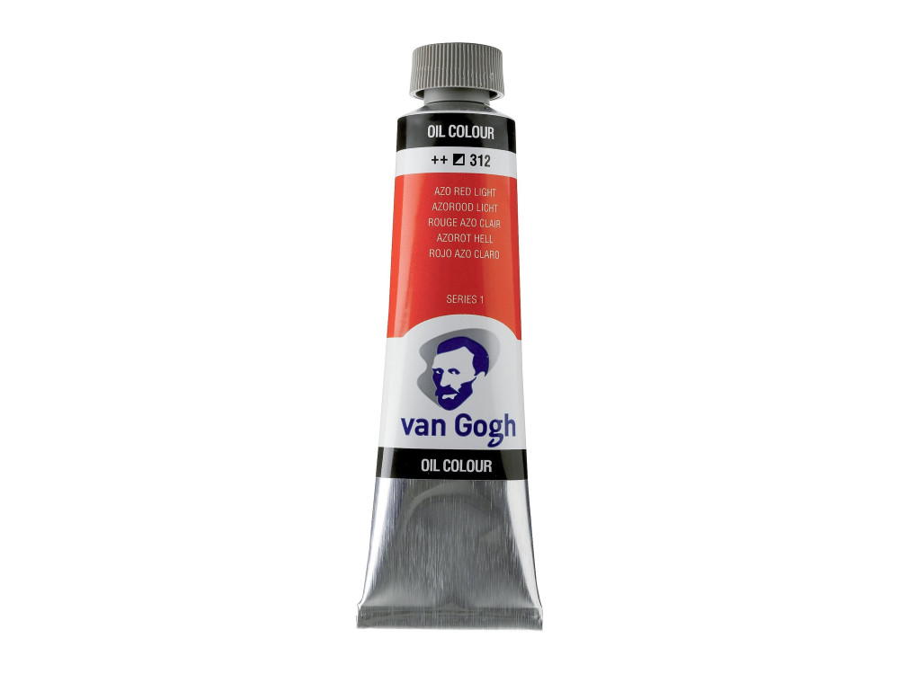 Oil paint in tube - Van Gogh - Azo Red Light, 40 ml