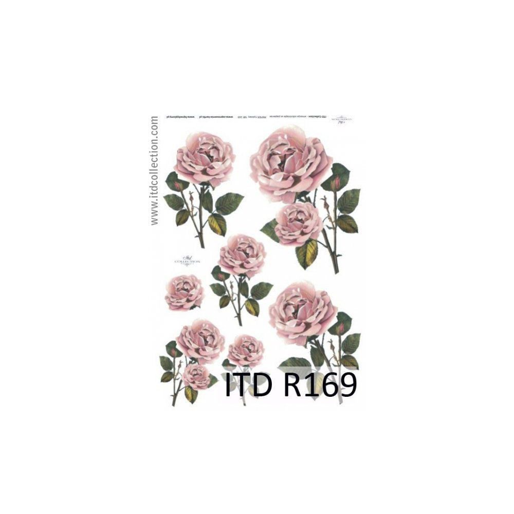 Decoupage paper A4 - ITD Collection - rice, R169