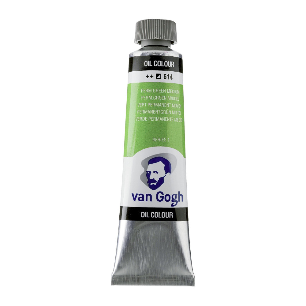 Oil paint in tube - Van Gogh - Permanent Green Medium, 40 ml