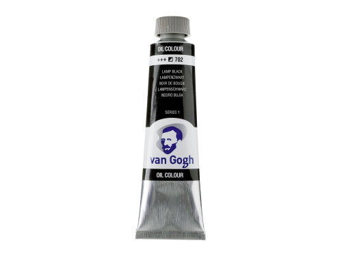 Farba olejna - Van Gogh - Lamp Black, 40 ml