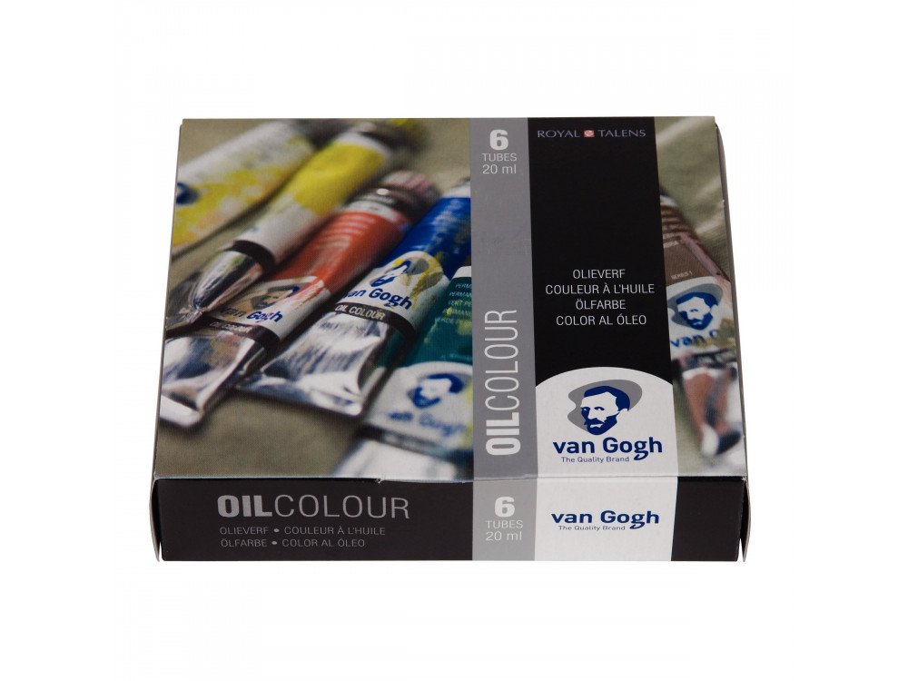 Zestaw farb olejnych w tubkach - Van Gogh - 6 kolorów x 20 ml