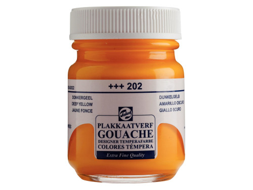 Gouache Extra Fine paint in a bottle - Talens - Deep Yellow, 50 ml
