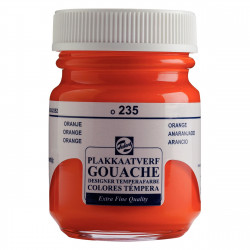Gouache Extra Fine paint in a bottle - Talens - Orange, 50 ml