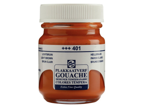 Gouache Extra Fine paint in a bottle - Talens - Light Brown, 50 ml