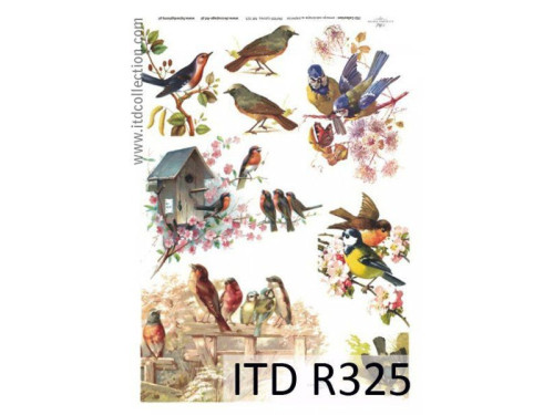 Papier do decoupage A4 - ITD Collection - ryżowy, R325