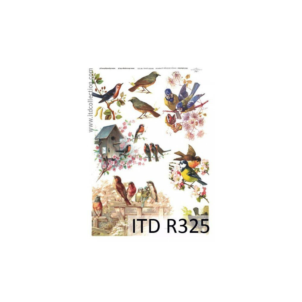 Decoupage paper A4 - ITD Collection - rice, R325