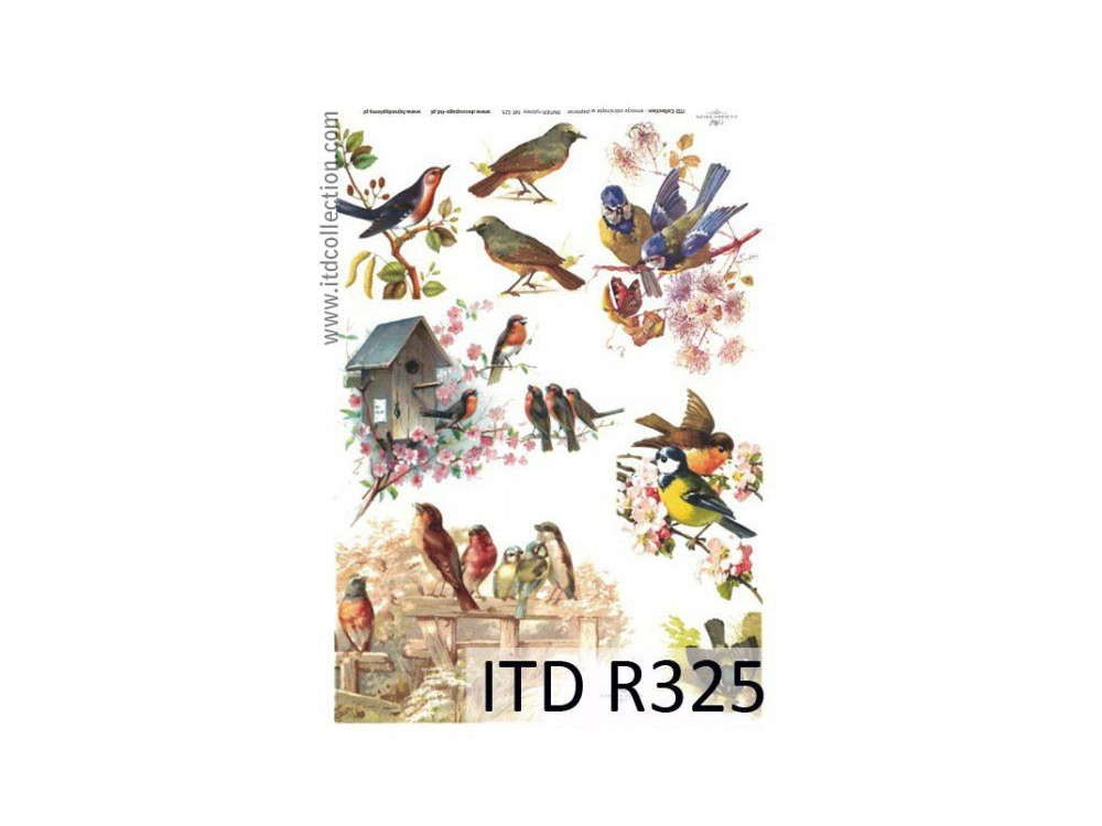Papier do decoupage A4 - ITD Collection - ryżowy, R325