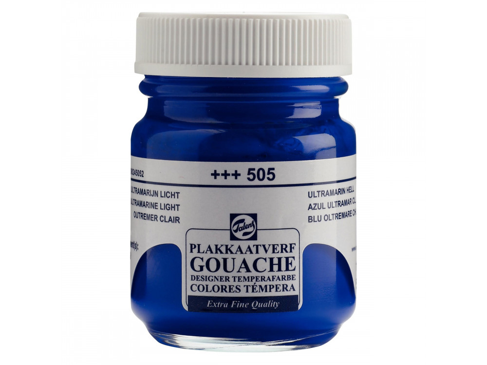 Farba gwasz Gouache Extra Fine - Talens - Ultramarine Light, 50 ml