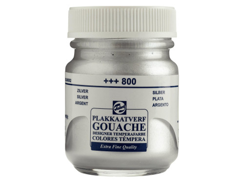 Farba gwasz Gouache Extra Fine - Talens - Silver, 50 ml