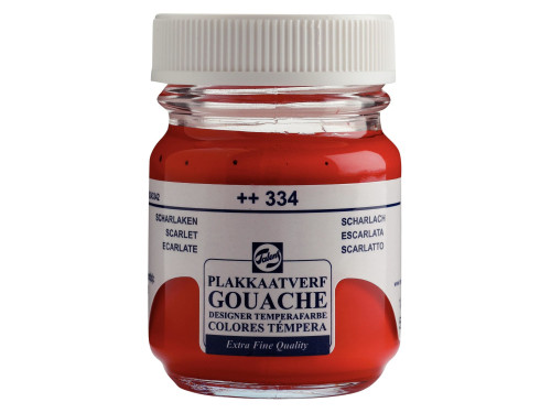 Gouache Extra Fine paint in a bottle - Talens - Scarlet, 50 ml