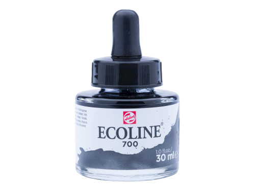 Farba akwarelowa Ecoline - Talens - Black, 30 ml