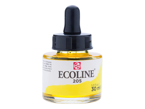 Liquid watercolor Ecoline in bottle - Talens - Lemon Yellow, 30 ml