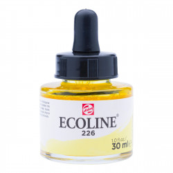 Liquid watercolor Ecoline in bottle - Talens - Pastel Yellow, 30 ml