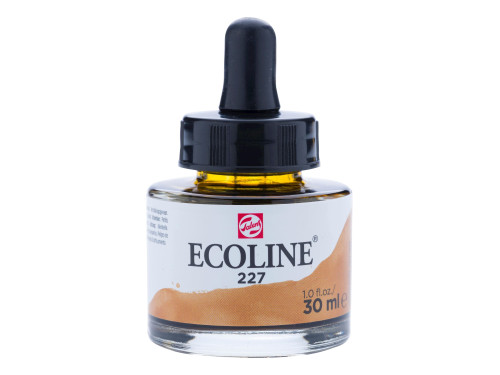 Liquid watercolor Ecoline in bottle - Talens - Yellow Ochre, 30 ml