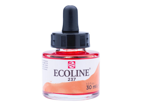 Liquid watercolor Ecoline in bottle - Talens - Deep Orange, 30 ml