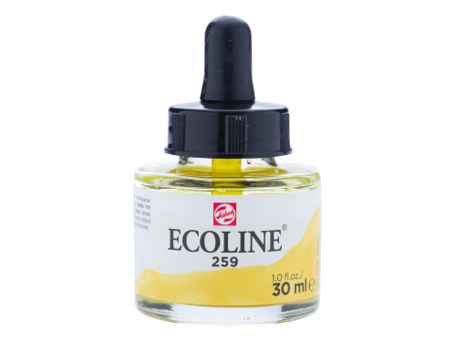 Liquid watercolor Ecoline in bottle - Talens - Sand Yellow, 30 ml