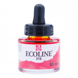 Liquid watercolor Ecoline in bottle - Talens - Carmine, 30 ml