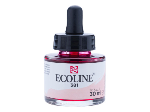Liquid watercolor Ecoline in bottle - Talens - Pastel Red, 30 ml