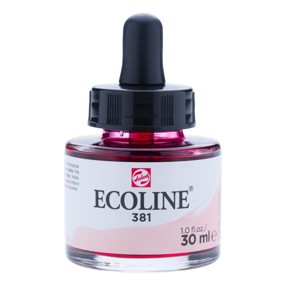Liquid watercolor Ecoline in bottle - Talens - Pastel Red, 30 ml
