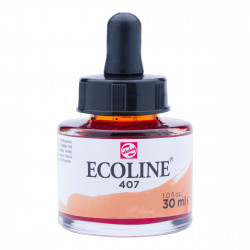 Liquid watercolor Ecoline in bottle - Talens - Deep Ochre, 30 ml