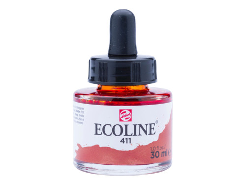 Liquid watercolor Ecoline in bottle - Talens - Burnt Sienna, 30 ml