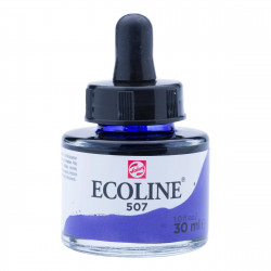 Liquid watercolor Ecoline in bottle - Talens - Ultramarine Violet, 30 ml