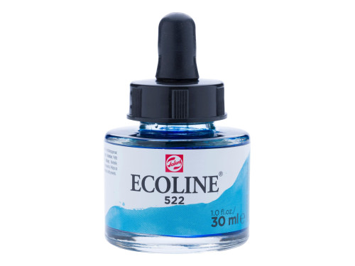 Farba akwarelowa Ecoline - Talens - Turquoise Blue, 30 ml