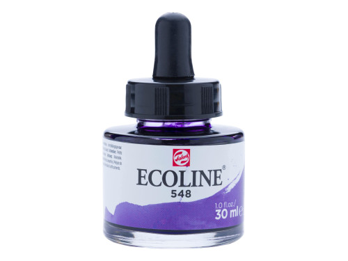 Liquid watercolor Ecoline in bottle - Talens - Blue Violet, 30 ml