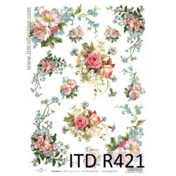 Papier ryżowy decoupage ITD R421