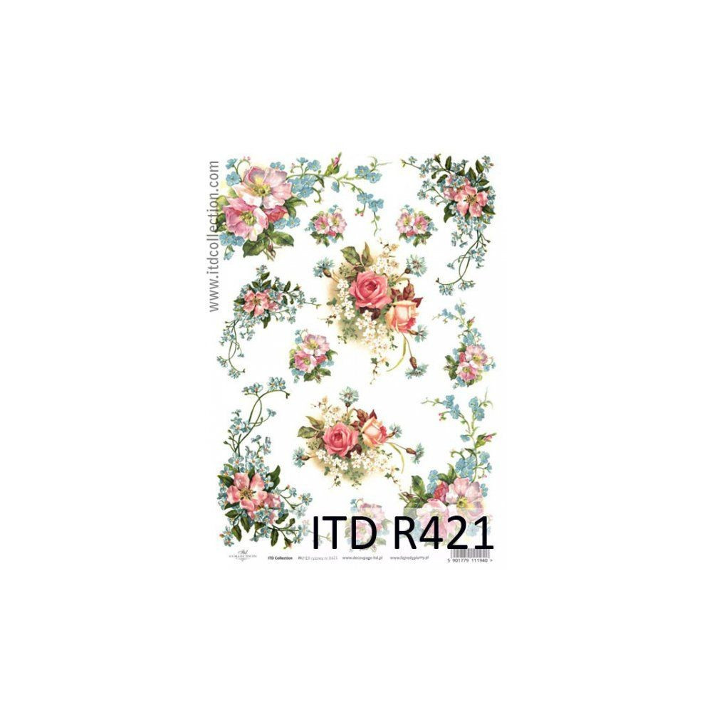 Papier ryżowy decoupage ITD R421