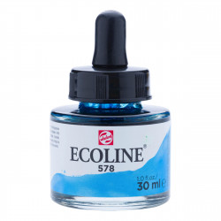 Farba akwarelowa Ecoline - Talens - Sky Blue Cyan, 30 ml