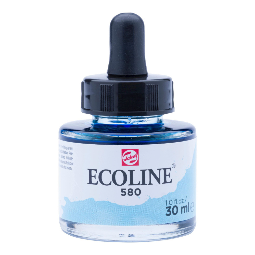 Liquid watercolor Ecoline in bottle - Talens - Pastel Blue, 30 ml
