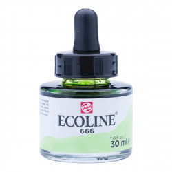 Liquid watercolor Ecoline in bottle - Talens - Pastel Green, 30 ml