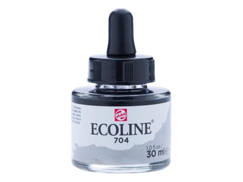 Farba akwarelowa Ecoline - Talens - Grey, 30 ml