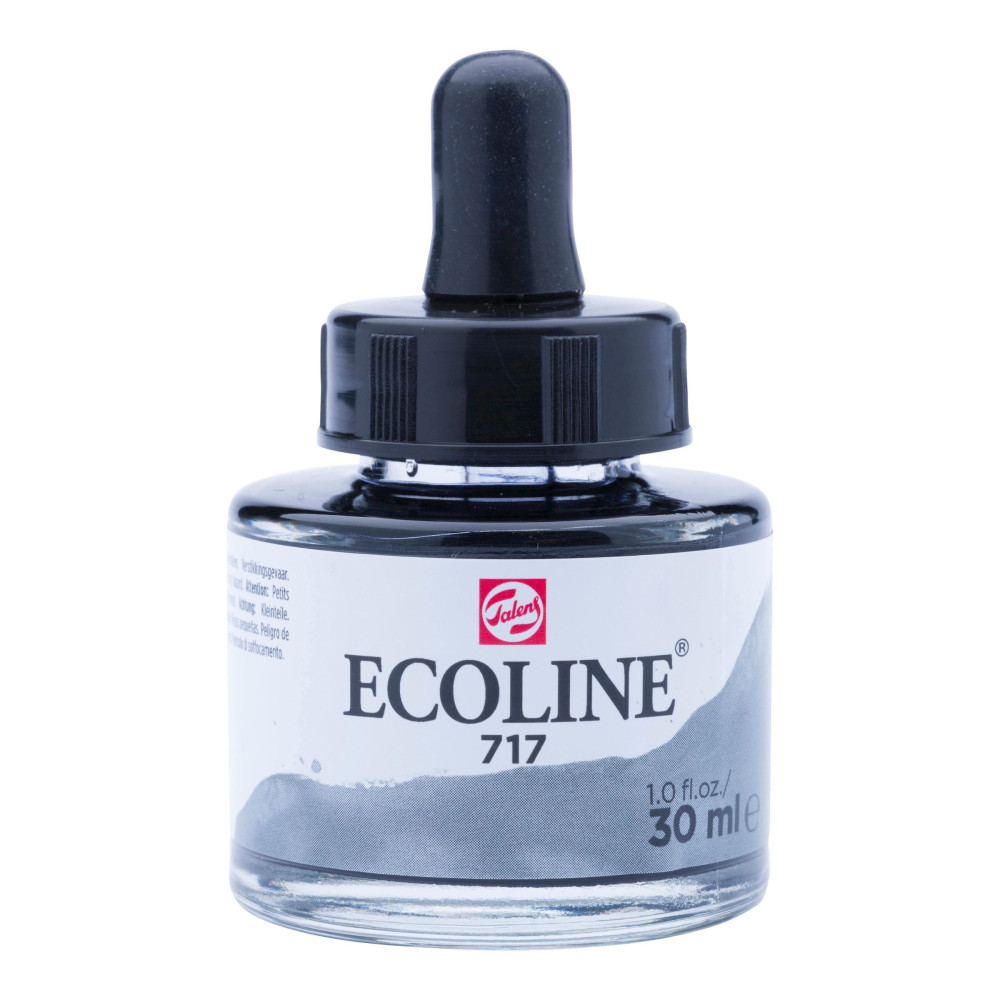 Liquid watercolor Ecoline in bottle - Talens - Cold Grey, 30 ml