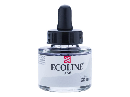 Liquid watercolor Ecoline in bottle - Talens - Cold Grey Light, 30 ml