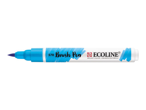 Brush Pen Ecoline - Talens - Sky Blue Cyan