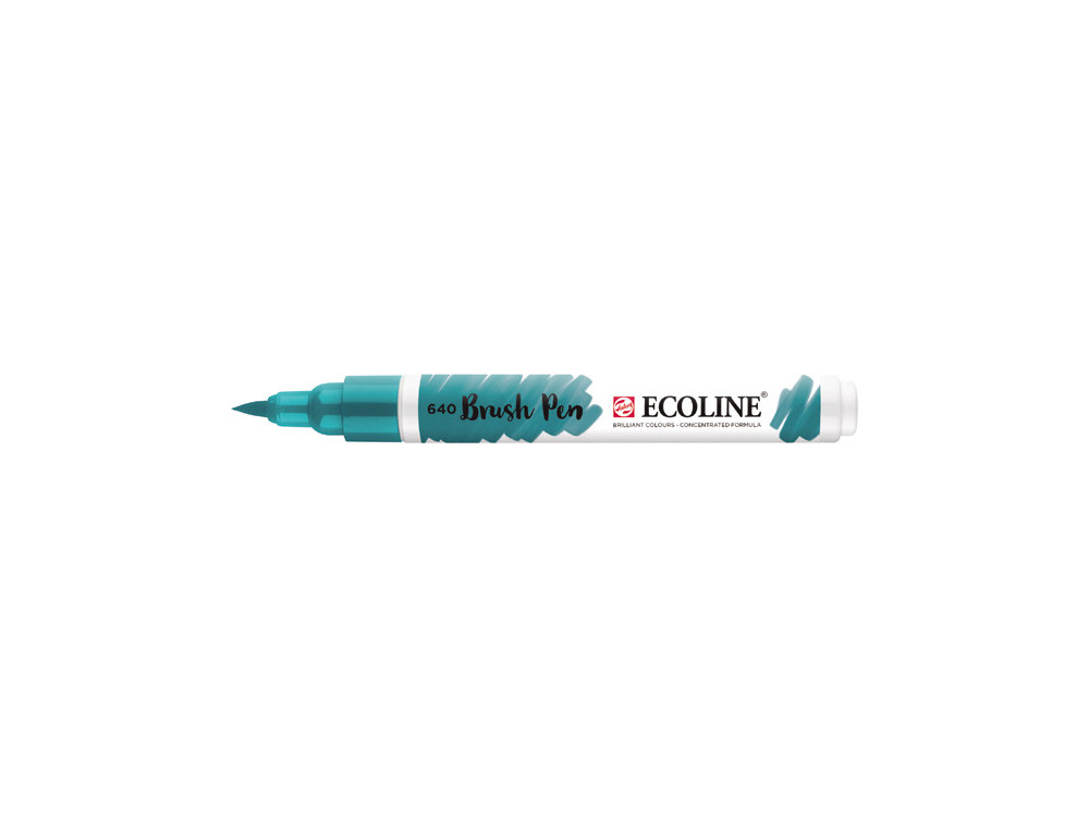 Pisak pędzelkowy Ecoline - Talens - Bluish Green